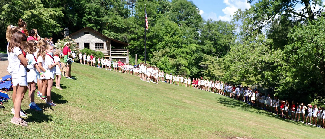 summer camp flag ceremony