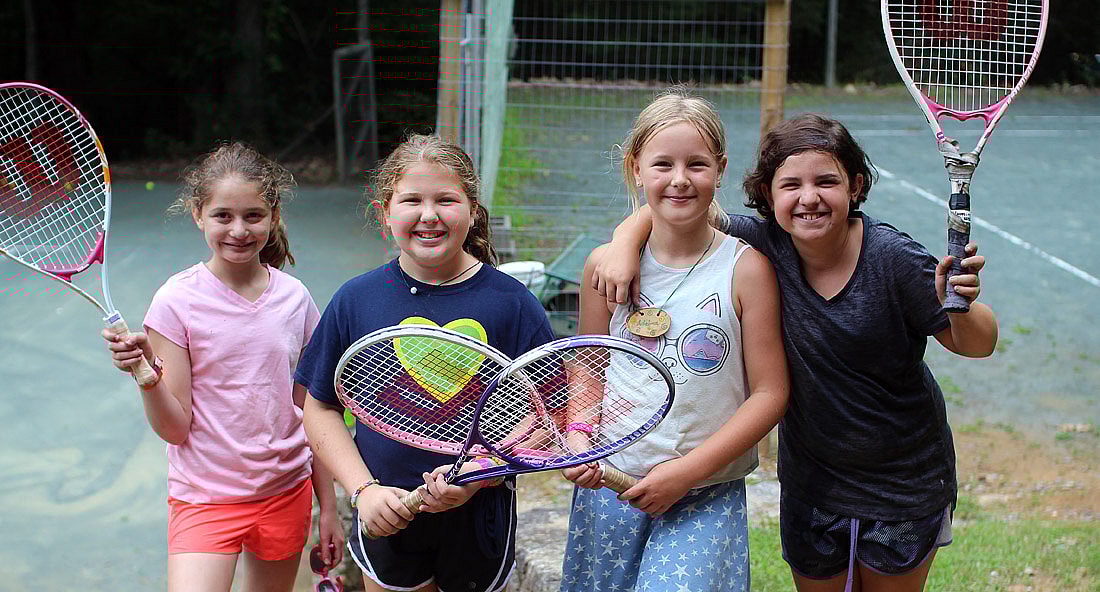 tennis campers fun
