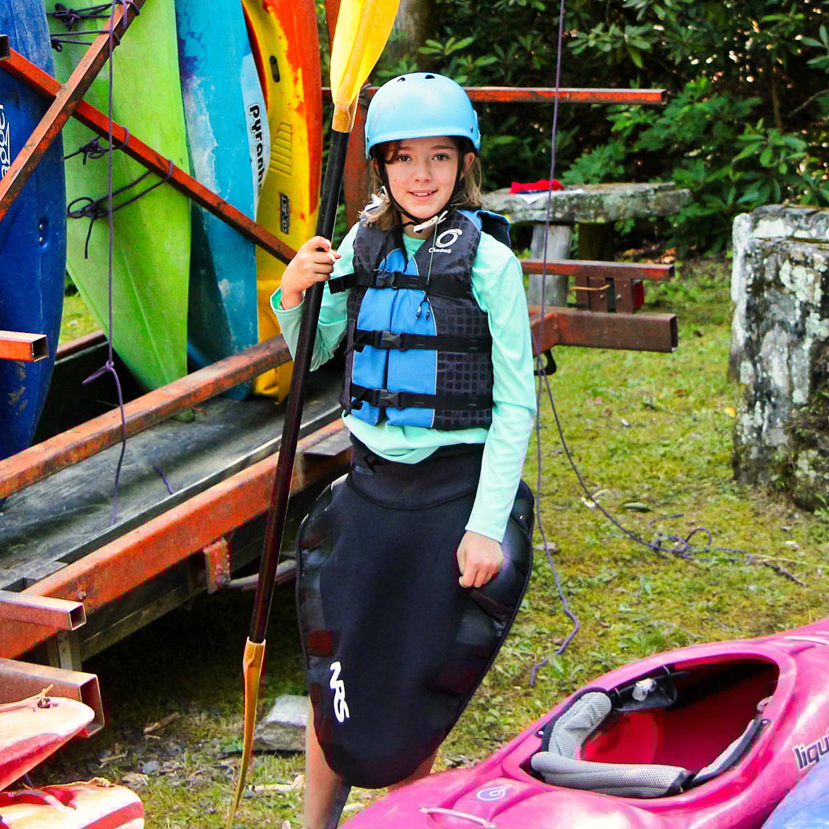 strong kayak kid