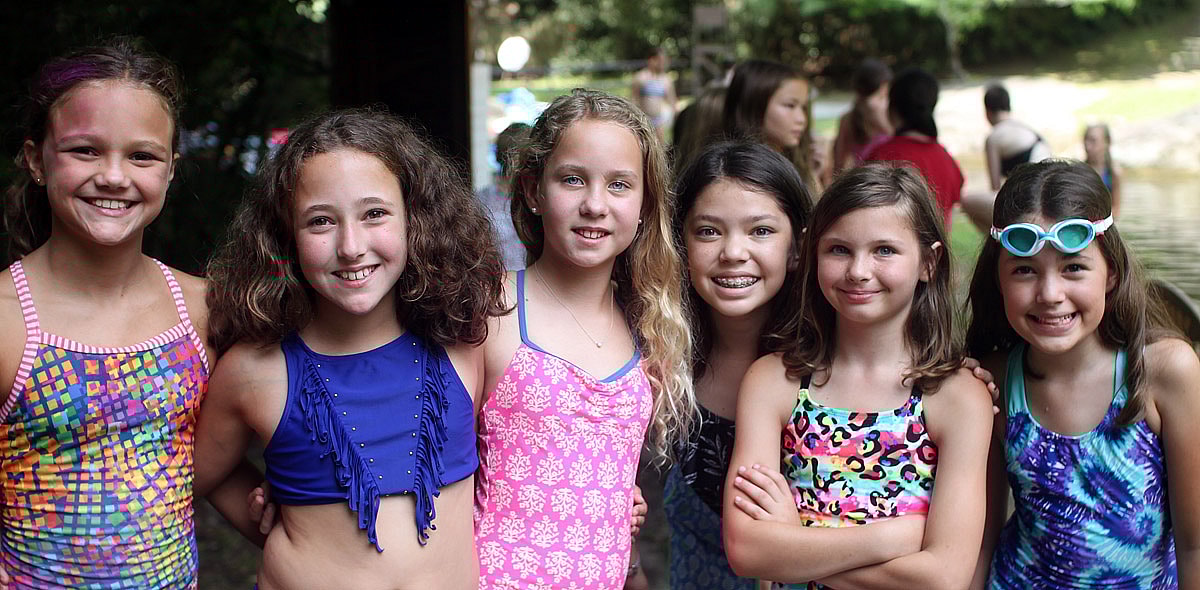 swim girl campers