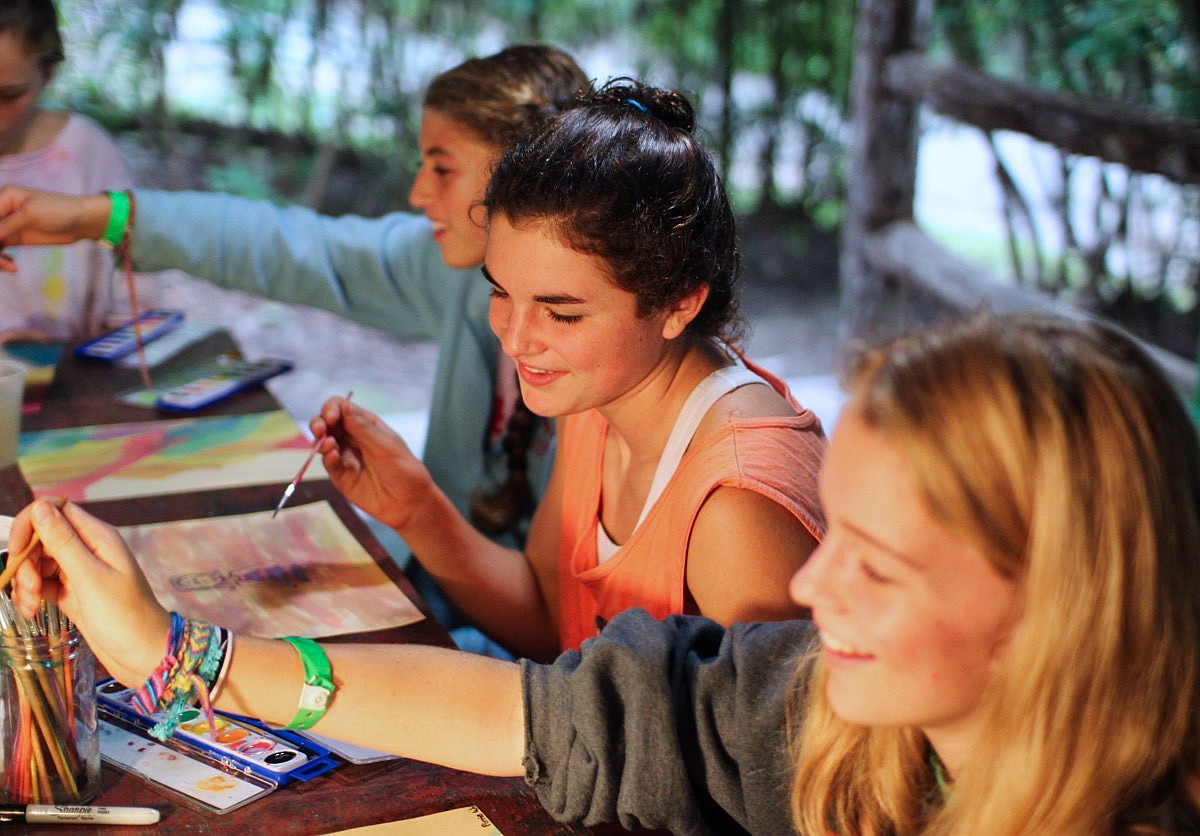 camp painting and drawing class