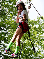 Camper Screams on zipline