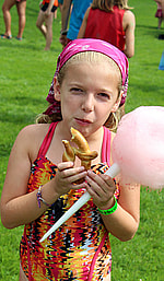 Carnival Camp Kid with snacks