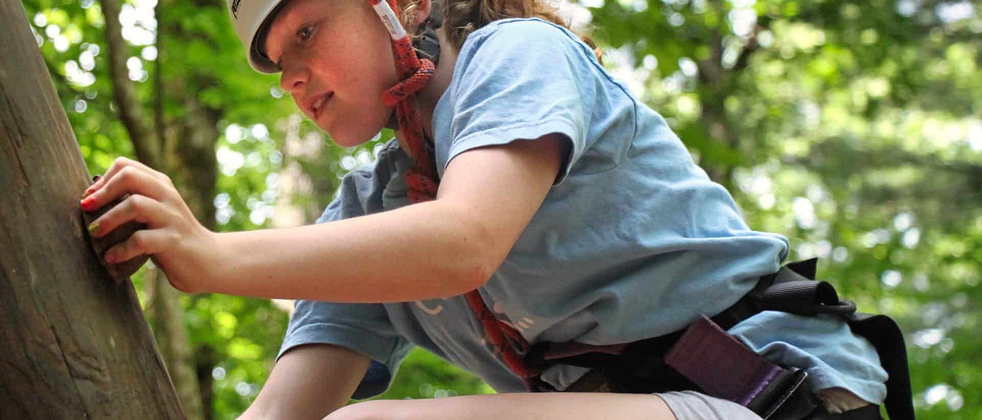 camp high ropes climbing