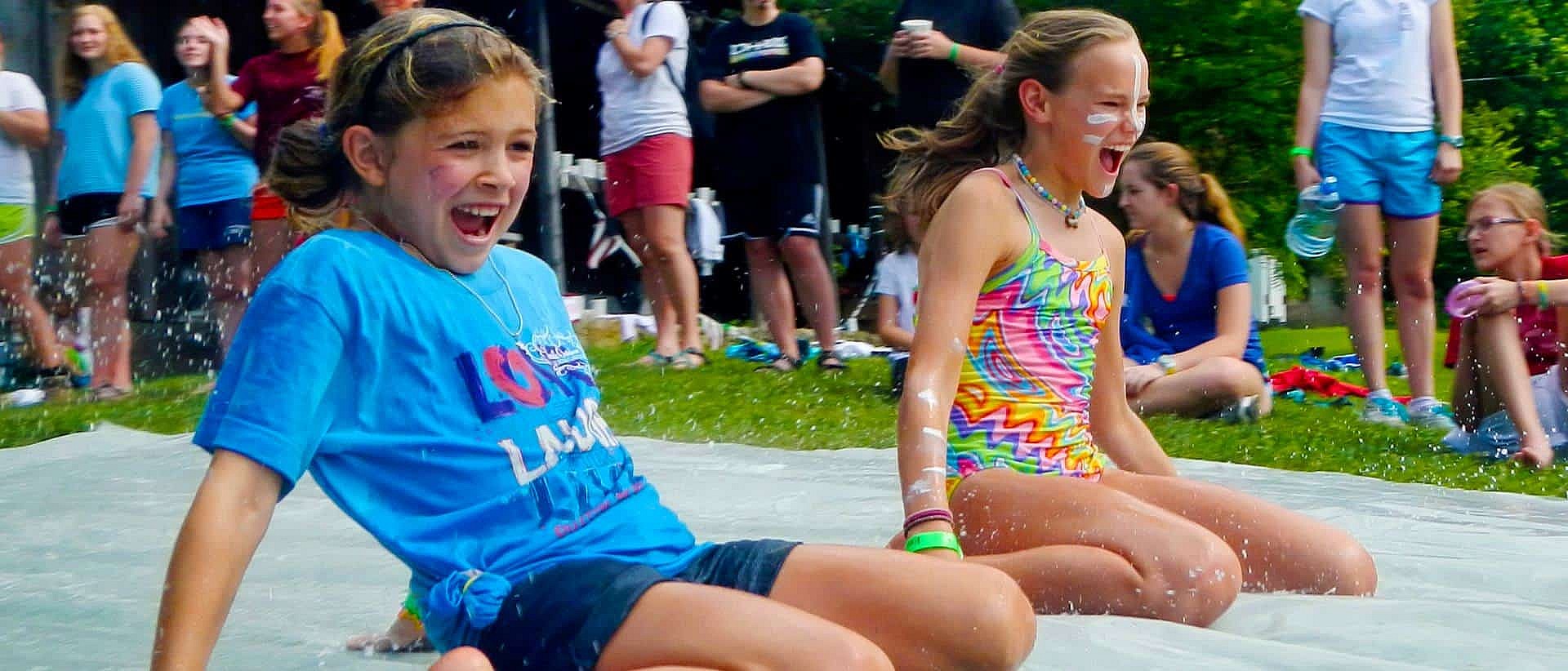 slip-n-slide screaming girls