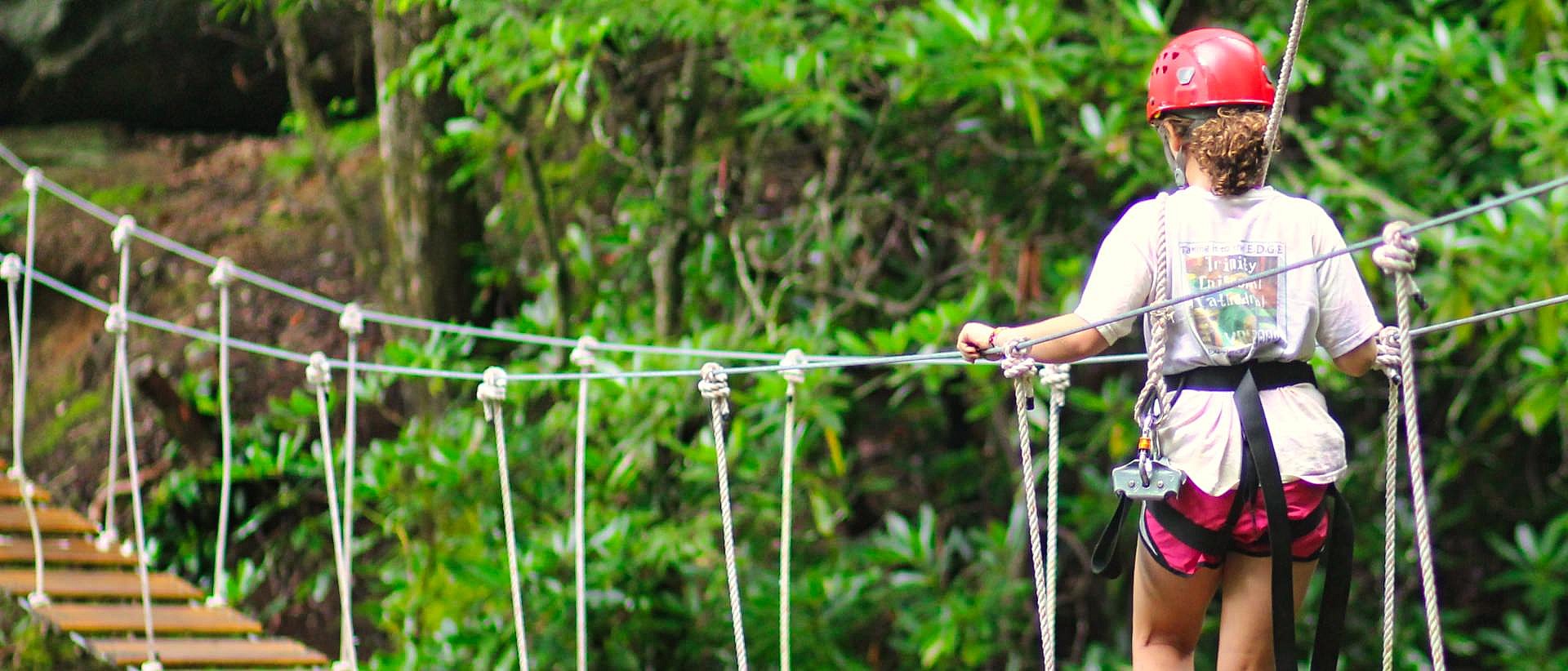 zipline course bridge