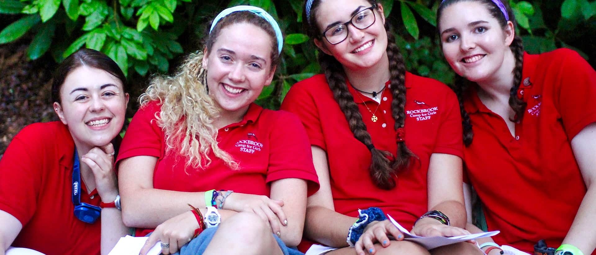 female camp counselors in uniform