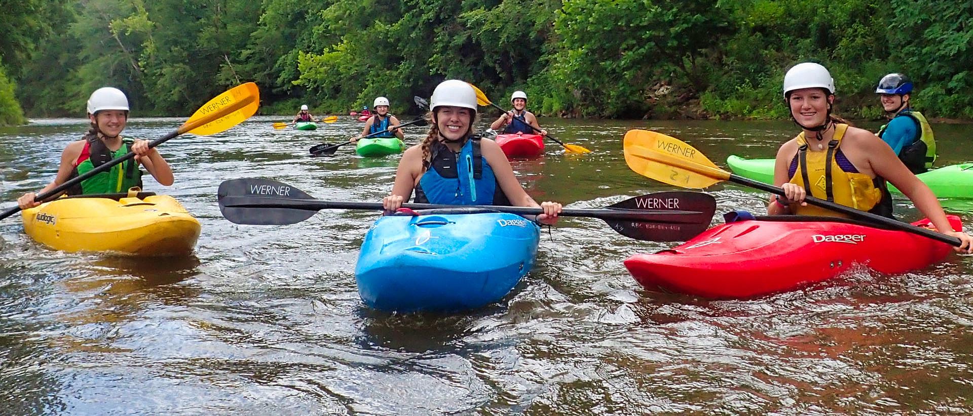 whitewater kayaking summer camp