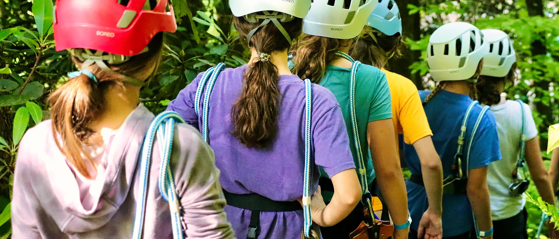 Camp zip line crew