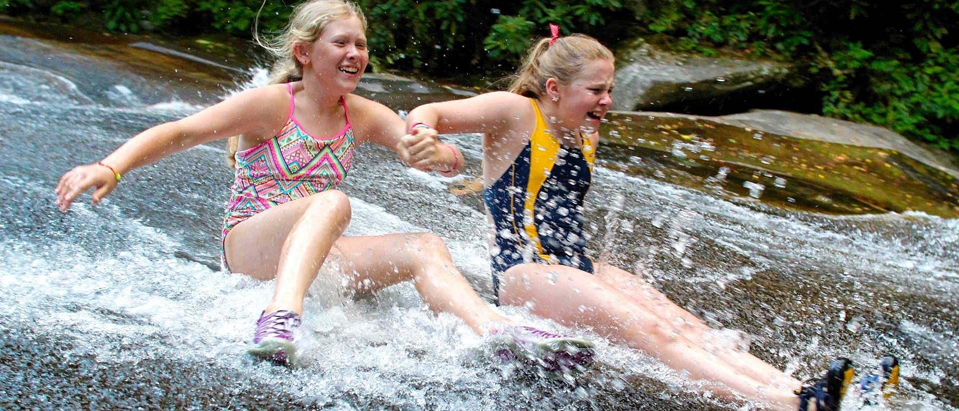 sliding rock camp girls