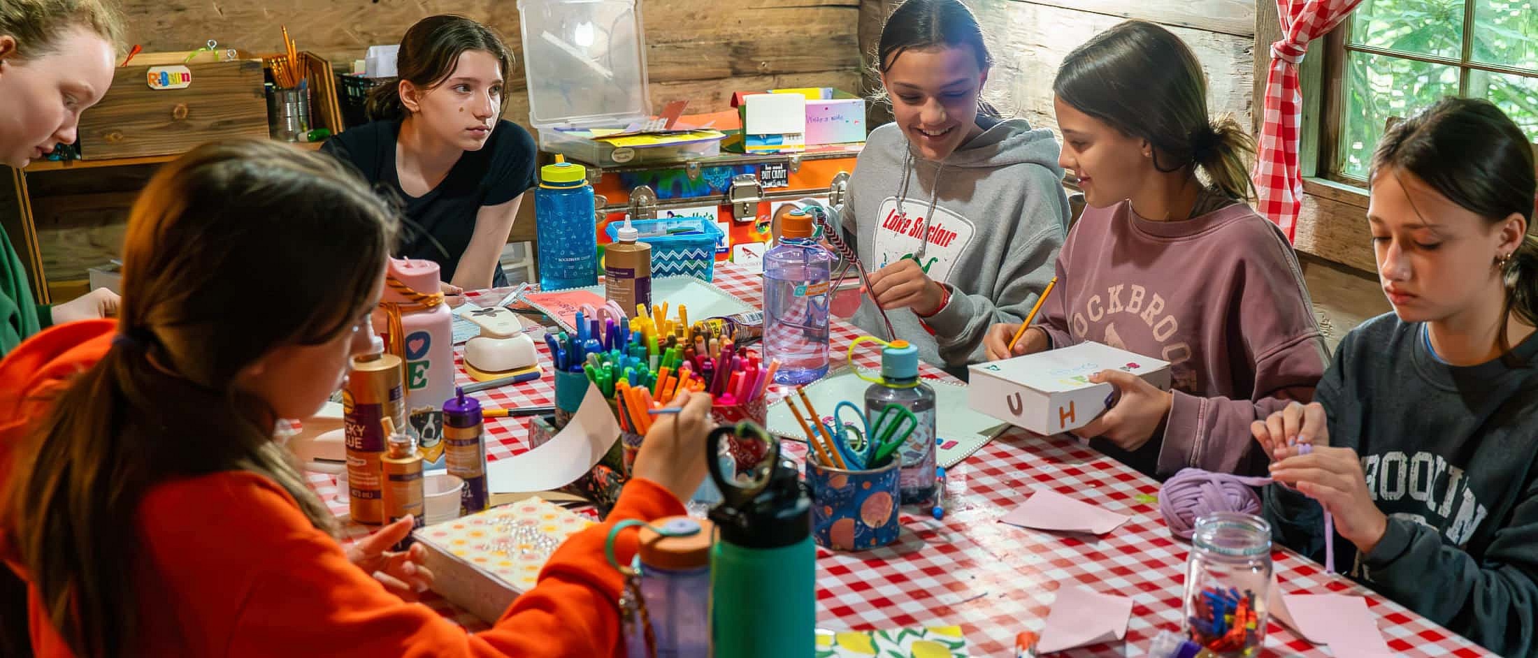 kids camp papercrafts class