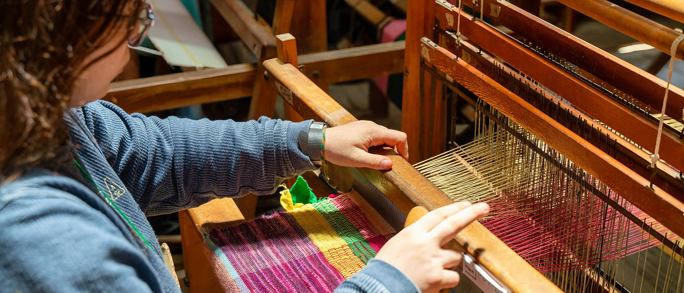 summer camp weaving loom