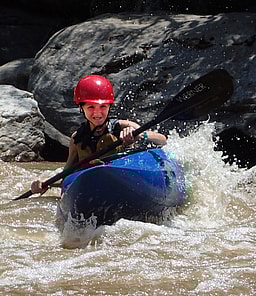 Small Girl Kayaking