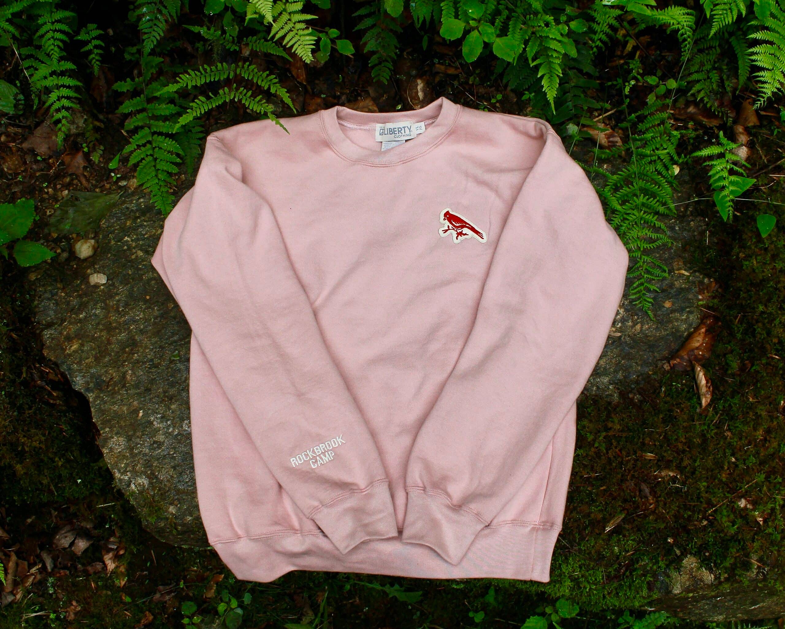 light pink sweatshirt
