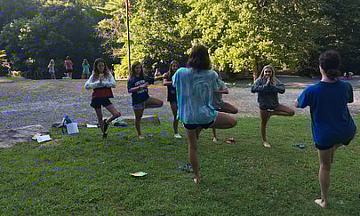 outdoor yoga kids