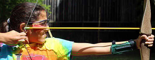 aiming archery arrow