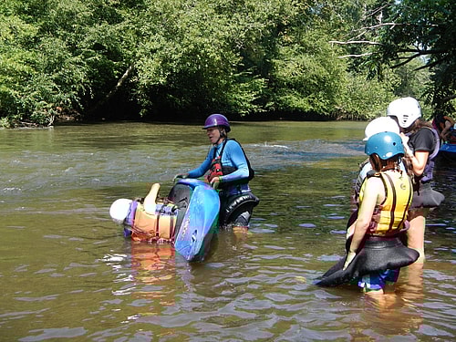 Kayaking at camp