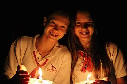 campers on their final night at camp