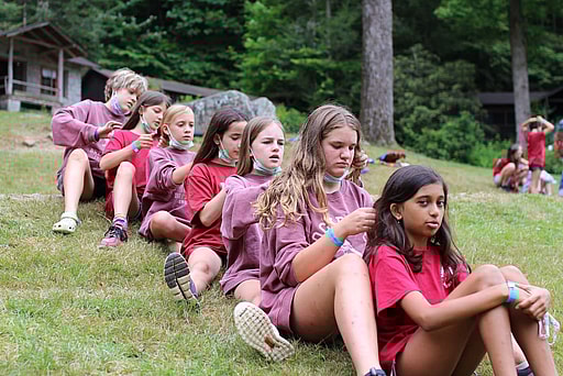 camp girls braid train
