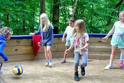 summer camp gaga ball game