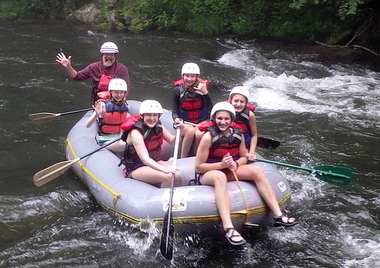 Rafting group wave