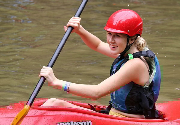 kayaking camp kid