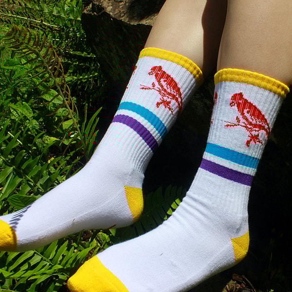 striped crew sock