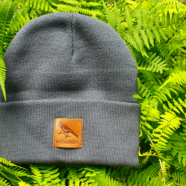 knitted beanie full view