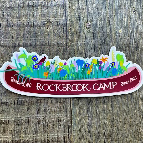 rockbrook canoe sticker