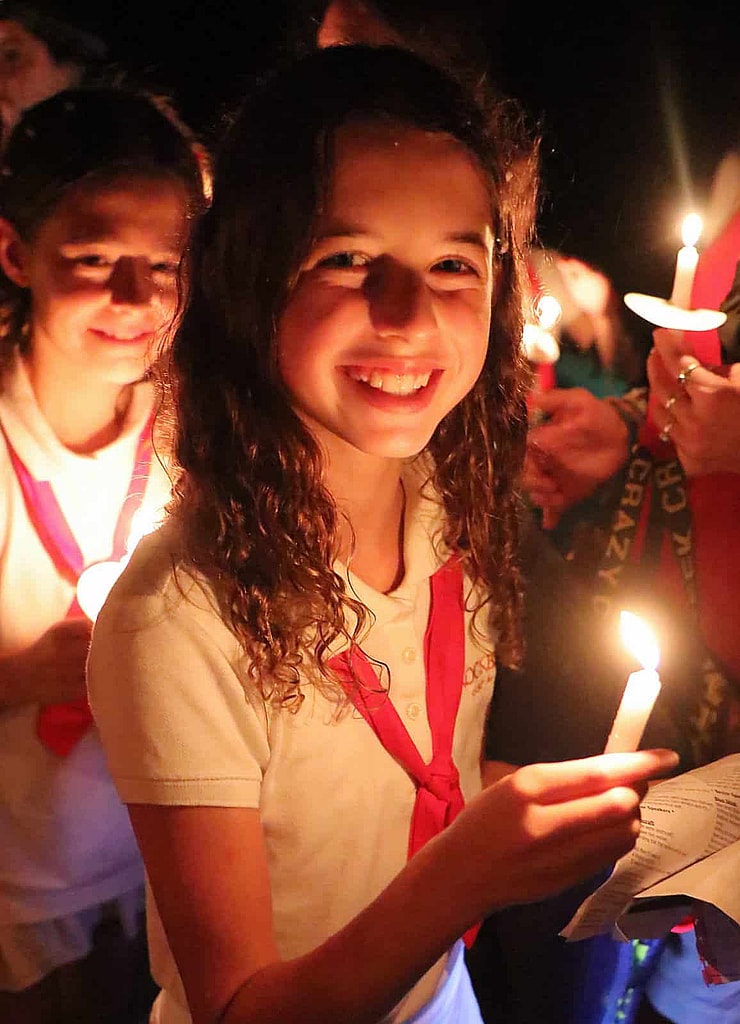 summer camp candle ceremony