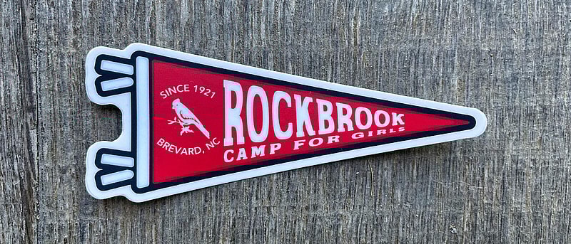 Rockbrook Camp Pennant sticker