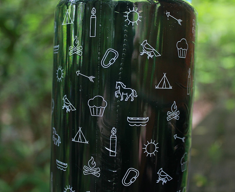blue water bottle icons