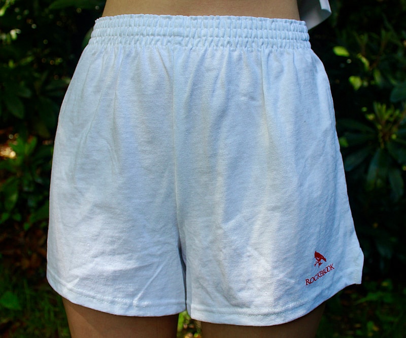 uniform shorts modeled