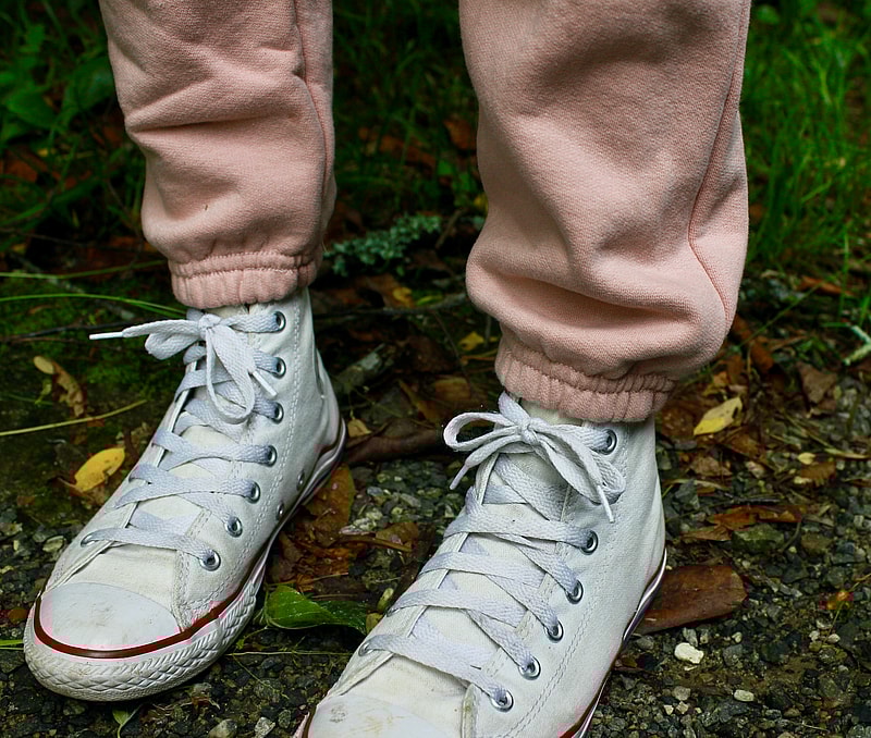 light pink sweatpants bottom
