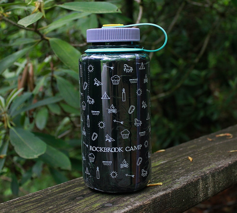 large purple water bottle