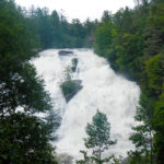 High water on High Falls in North Carolina