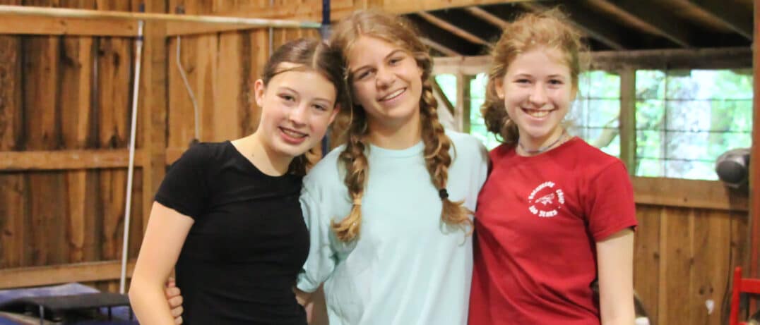 young girls at summer camp