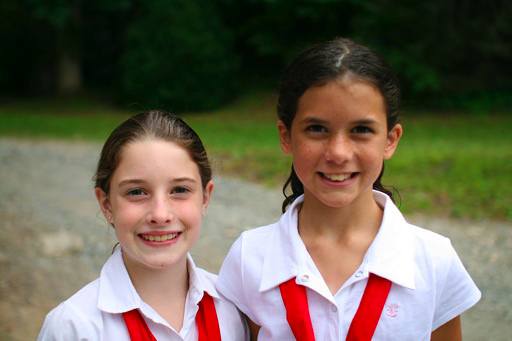 smiling camp girls