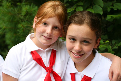 curious young girls