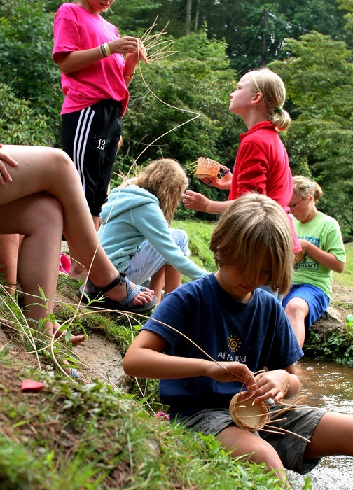 Weaver Baskets at Summer Camp