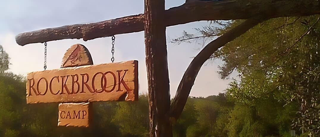 rockbrook camp entrance sign