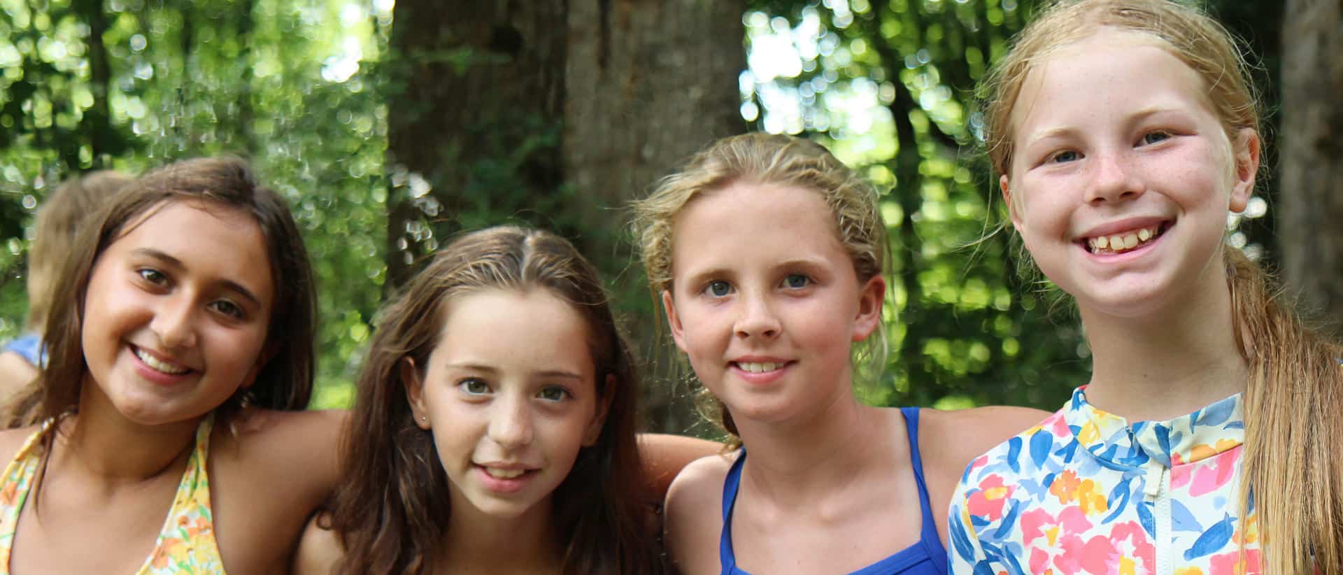 teen girls at summer camp