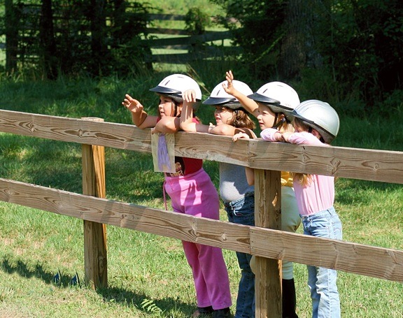 Young Horseback Riding Girls