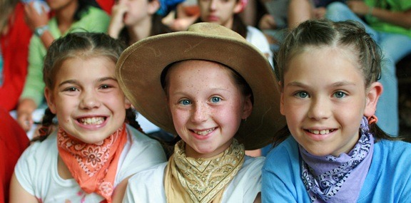 Cute Little Camp Girls