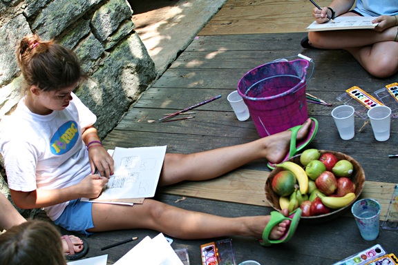 Girls Painting Camp