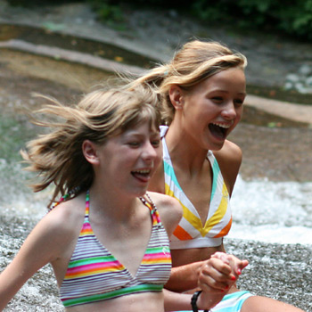 Summer Fun Sliding Rock