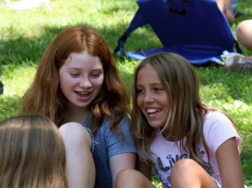 Girl Friends Outdoors