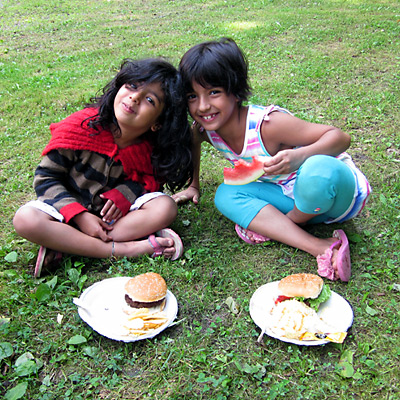 Summer Camp Picnic kids