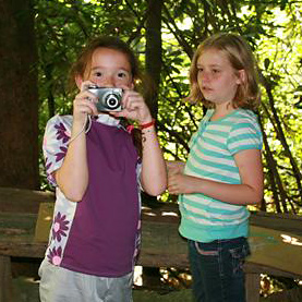 Kids learn photography tips at summer camp