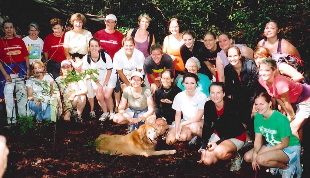 Rockbrook Camp Alumnae enjoyed a hike during our last summer camp reunion